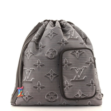 Louis Vuitton Drawstring Backpack Limited Edition 2054 Monogram Textile