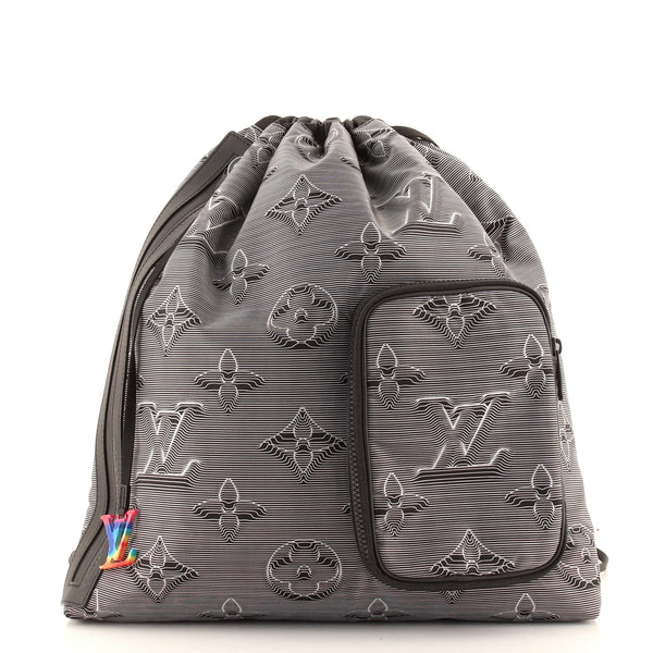 Louis Vuitton Drawstring Backpack Limited Edition 2054 Monogram
