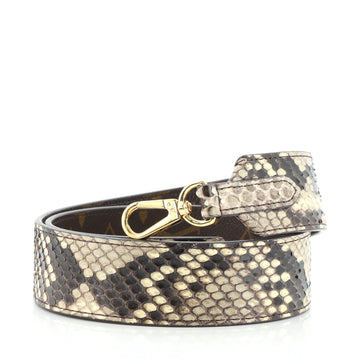 Louis Vuitton Bandouliere Shoulder Strap Python and Monogram Canvas