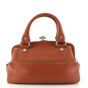 Celine Vintage Kisslock Frame Bag Leather