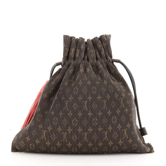 Louis Vuitton Explorer Shoulder Bag Pleated Monogram Canvas MM