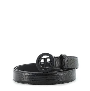 Balenciaga Circle BB Round Belt Lizard Embossed Leather Thin