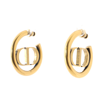 Christian Dior 30 Montaigne Hoop Earrings Metal