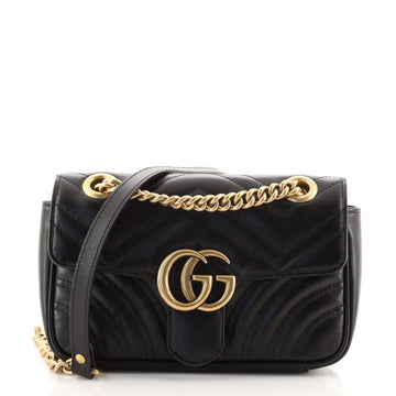 Gucci GG Marmont Flap Bag Matelasse Leather Mini