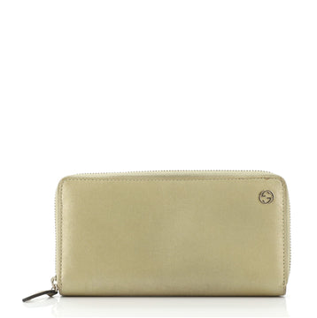 Gucci Interlocking G Zip Around Wallet Leather Long