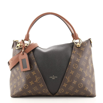 Louis Vuitton V Tote Monogram Canvas and Leather MM