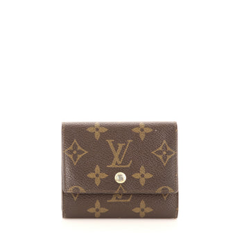 Louis Vuitton Vintage Trifold Card Holder Monogram Canvas