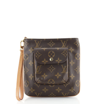 Louis Vuitton Partition Wristlet Clutch Monogram Canvas
