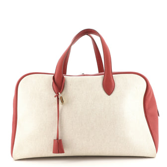 Hermes Victoria Travel Bag Toile 50