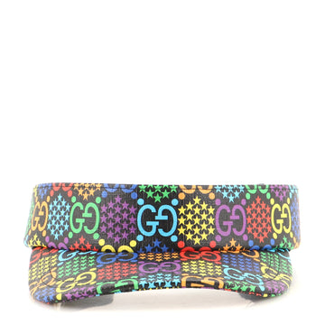 Gucci Sun Visor Psychedelic Print GG Coated Canvas