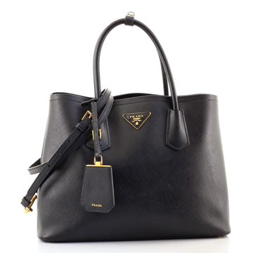 Prada Cuir Double Tote Saffiano Leather Medium