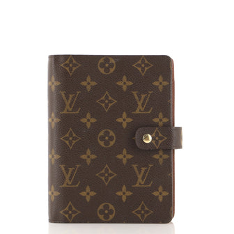 Louis Vuitton Ring Agenda Cover Monogram Canvas MM