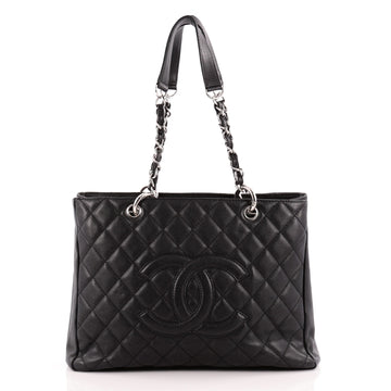 Chanel Grand Shopping Tote Quilted Caviar