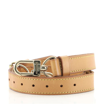 Louis Vuitton Adjustable Shoulder Strap Vachetta Leather 25mm