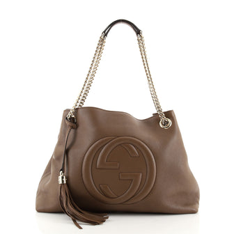 Gucci Soho Chain Strap Shoulder Bag Leather Medium