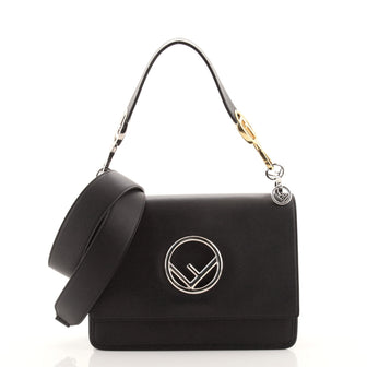Fendi Kan I F Shoulder Bag Leather Medium