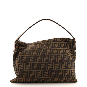 Fendi Flat Hobo Zucca Canvas Large
