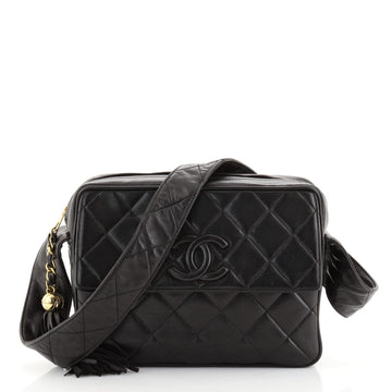 Chanel Vintage CC Pocket Camera Shoulder Bag Quilted Lambskin Medium