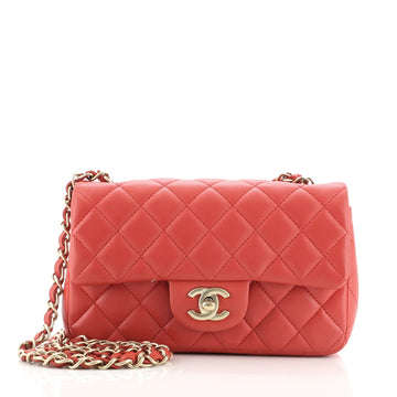 Chanel Classic Single Flap Bag Quilted Lambskin Mini