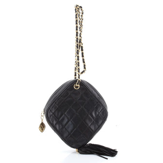 Chanel Vintage Diamond Tassel Crossbody Quilted Lambskin Small