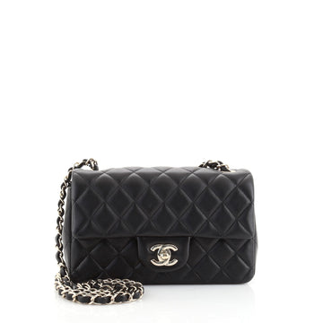 Chanel Classic Single Flap Bag Quilted Lambskin Mini
