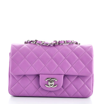 Chanel Classic Single Flap Bag Quilted Lambskin Mini
