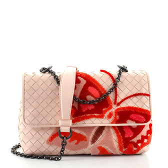 Bottega Veneta Butterfly Olimpia Crossbody Bag Intrecciato Nappa with Applique Baby
