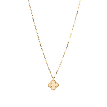 Van Cleef & Arpels Sweet Alhambra Pendant Necklace 18K Rose Gold and Mother of Pearl