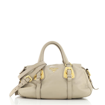 Prada Convertible Belted Satchel Soft Calf Small