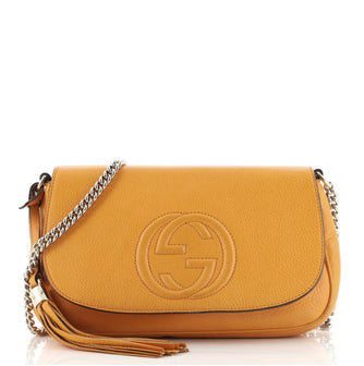 Gucci Soho Chain Crossbody Bag Leather Medium
