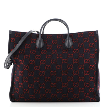 Gucci Shopping Tote GG Wool Large