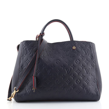 Louis Vuitton Montaigne Handbag Monogram Empreinte Leather GM