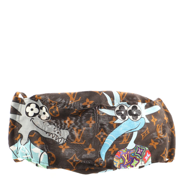 Louis Vuitton LV Collage Mask Cover and Bandana Set Multicolor in  Cotton/Silk - US