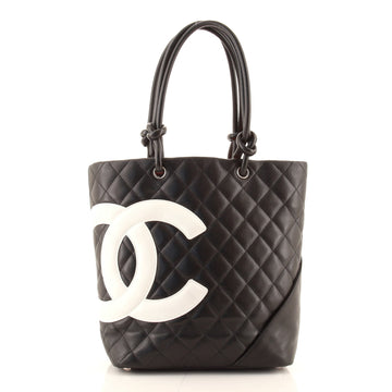 Chanel Cambon Tote Quilted Leather Medium