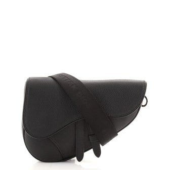 Christian Dior Saddle Crossbody Bag Leather Mini