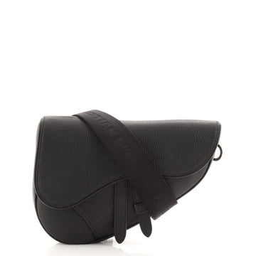 Christian Dior Saddle Crossbody Bag Leather Mini
