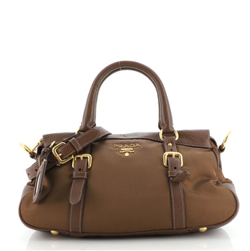 Prada Convertible Belted Satchel Tessuto and Leather Small