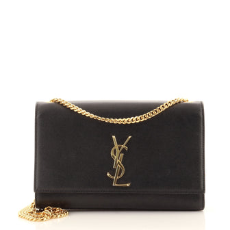 Saint Laurent Classic Monogram Crossbody Bag Grainy Leather Medium