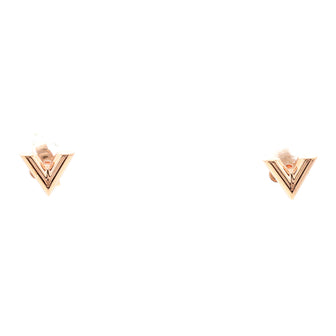Louis Vuitton Essential V Stud Earrings (Rose)