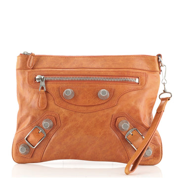 Balenciaga Flat Clutch Giant Studs Leather