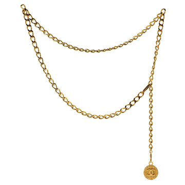 Chanel Vintage Medallion Chain Belt Metal