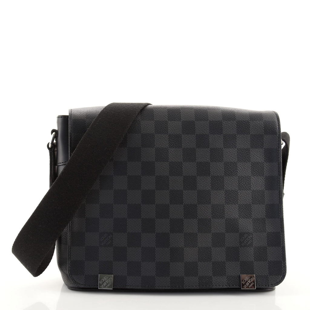 Louis Vuitton District NM Messenger Bag Damier Graphite PM Black 20441565