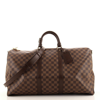 Louis Vuitton Keepall Bandouliere Bag Damier 55
