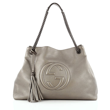 Gucci Soho Shoulder Bag Chain Strap Leather Large