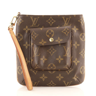 Louis Vuitton Partition Wristlet Clutch Monogram Canvas