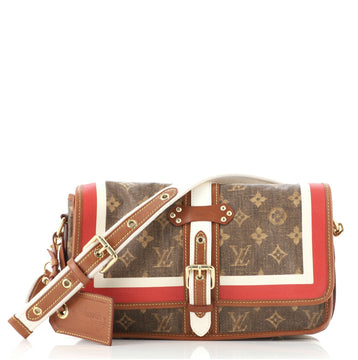 Louis Vuitton Tisse Porte Clutch Limited Edition Monogram Rayures