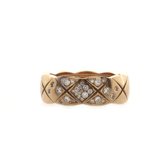 Chanel Coco Crush Ring 18K Beige Gold and Diamonds Small