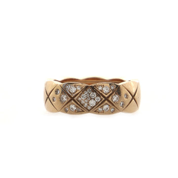 Chanel Coco Crush Ring 18K Beige Gold and Diamonds Small
