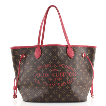 Louis Vuitton Neverfull Tote Limited Edition Ikat Monogram Canvas MM