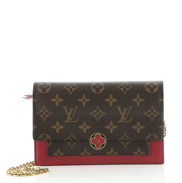 Louis Vuitton Flore Chain Wallet Monogram Canvas